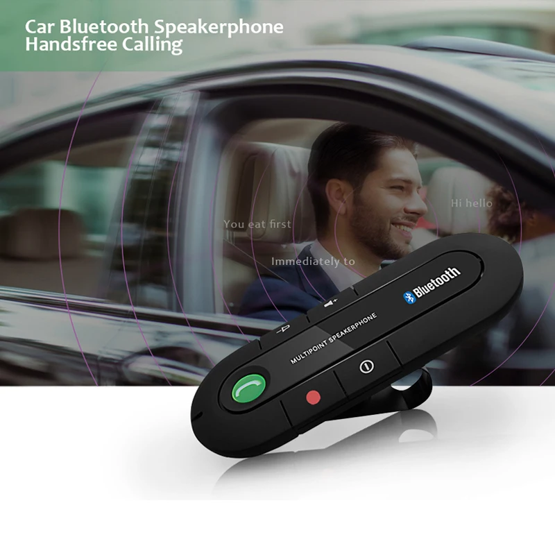 

Handsfree Bluetooth Car Kit Wireless Bluetooth Speaker Phone MP3 Music Player Car MP3 Player Bluetooth FM Transmitter USB Player