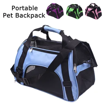 

Portable Pet Backpack Messenger Carrier Bags Cat Dog Carrier Outgoing Outdoor Travel Teddy Packets Breathable Small Pet Handbag