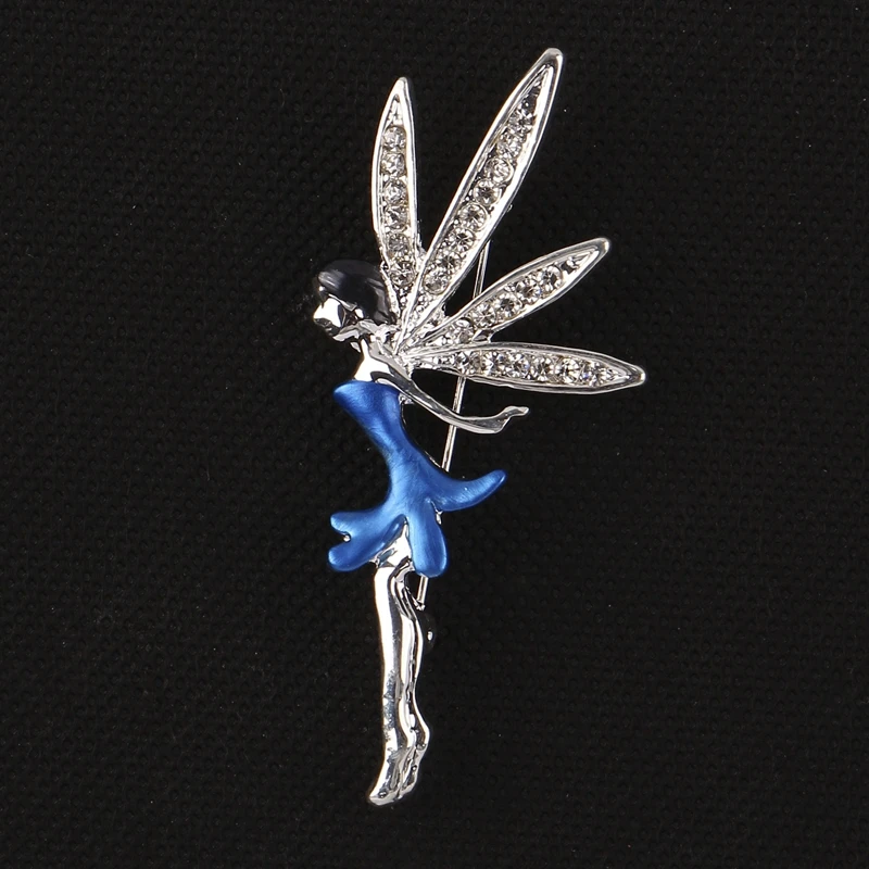 

BONLAVIE New Noble Ladies Avatar Brooch Memorial Monroe Flower Fairy Broches Brooches Rhinestone Lapel Scarf Pins Women Banquet