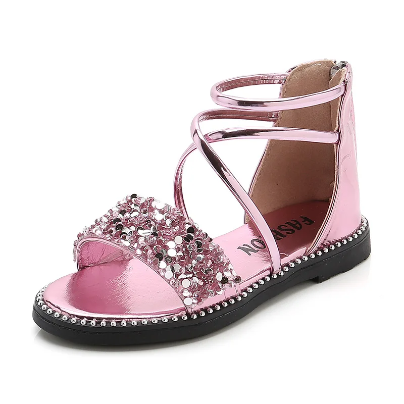 Toddler Girl Sandals Summer 2019 New Fashion Little Girls Children Roman Shoes Soft Breathable Flat Princess Shoes Kids Sandals Toddler Girl Sandals Summer 2019 New Fashion Little Girls Children Roman Shoes Soft Breathable Flat Princess Shoes Kids Sandals
