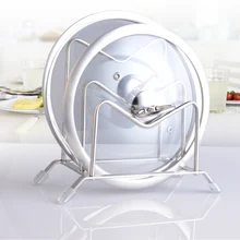 Two Layer Stainless Steel Pot Lid Shelf Cooking Storage Pan Cover Lid Rack Stand Cutting board Holder Kitchen Organizer Tools