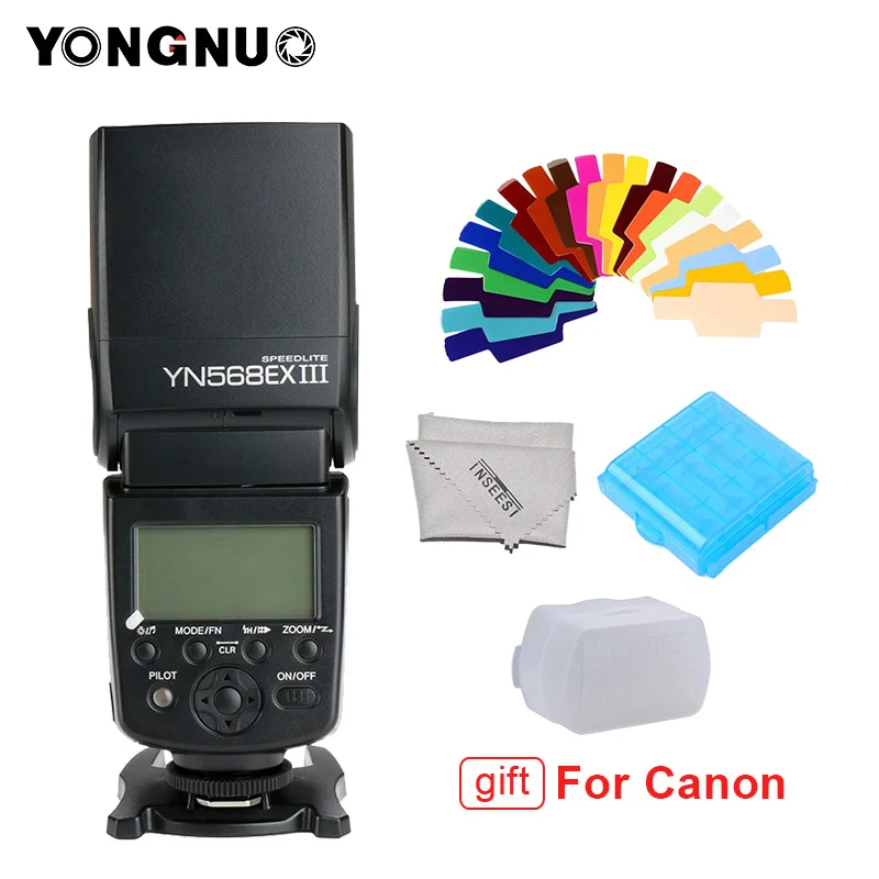 YONGNUO YN568EX III YN568-EX III Беспроводная ttl HSS Вспышка Speedlite для Canon 1100d 650d 600d 700d для Nikon D800 D750 D7100 - Цвет: Flash fit for canon