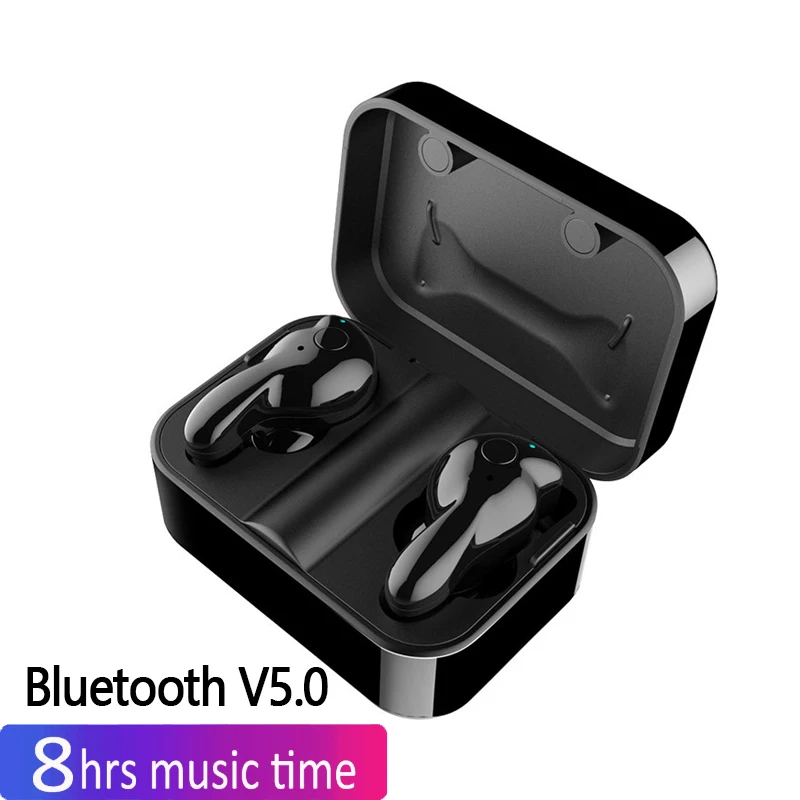 New TWS-U2 Bluetooth 5.0 Sports Waterproof Wireless Headset Smart Binaural In-ear Bluetooth Headset Noise Reduction Earphones