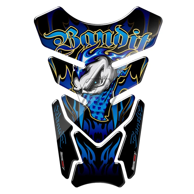 3D Motorcycle Tank Pad Gel Protector Sticker Bandit Tankpad Case for Kawasaki Z750 Z800 Z900 for Yamaha Suzuki Honda CBR Tank Blue