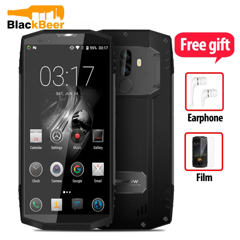 

Blackview BV9000 Smartphone 5.7" HD+ Touch Screen 4GB+64G ROM Cell Phone Dual Camera Quick Charge NFC Fingerprint Mobile Phone