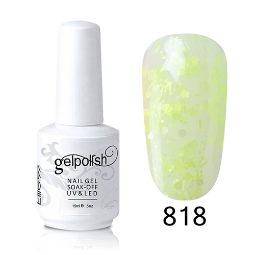 Elite99 15 пилка для ногтей стойкий Гель-лак для полировки ультрафиолетовая и Светодиодная лампа лак для ногтей DIY лак для ногтей инструменты для маникюра - Цвет: GNS818