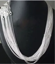 50 pieces lot Promotion Wholesale 925 silver font b necklace b font 925 sterling silver fashionable