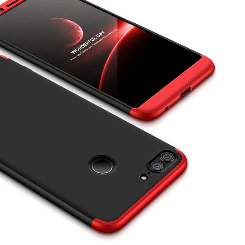 Жесткий Чехол Huawei Honor 9 Lite с полной защитой на 360 градусов задняя крышка