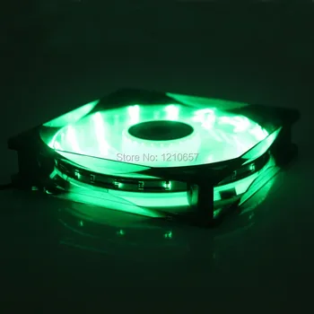 

20PCS lot 4 Pins Cooling CPU Heatsink Fans 15 LED Green Light for Computer PC Case 120 x 25mm