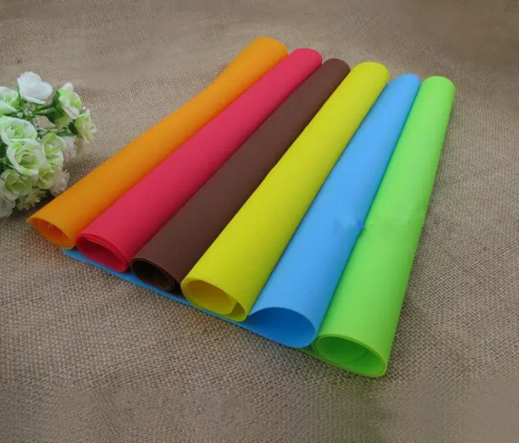 

40x30cm Silicone Mats Baking Liner Best Silicone Oven Mat Heat Insulation Pad Bakeware Kid Table Mat Hot Sale