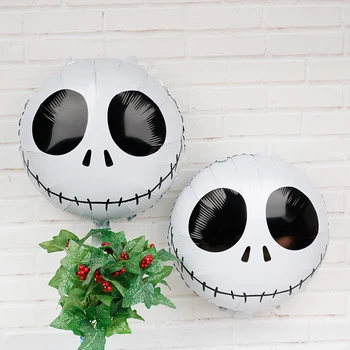 

18inch Halloween Party Supplies Foil Balloons 15pcs Skull Head Ghost Inflatable Globos Horrible Easter Party Decorations Toys