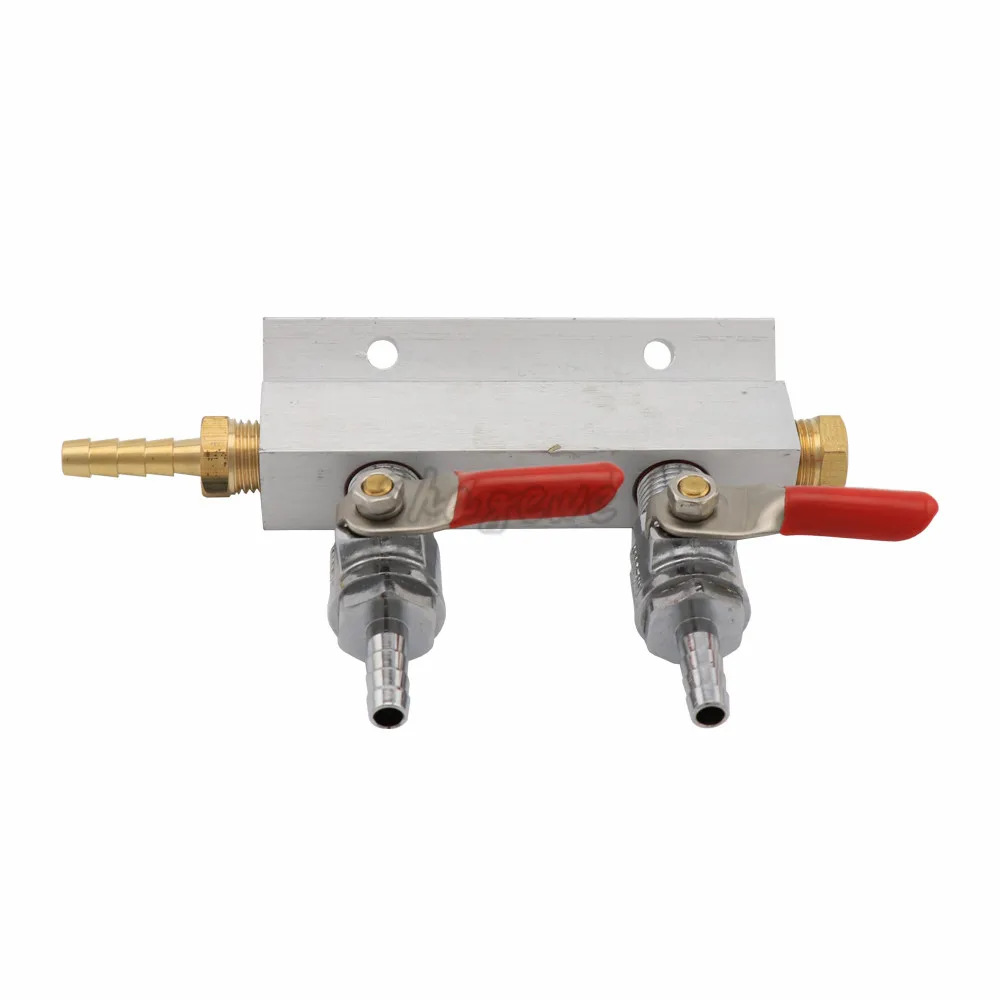 Homebrew Co2 Air Gas Distribution Manifold Splitter With Check Valve Fitting 14Barb Draft Beer Dispenser (1)