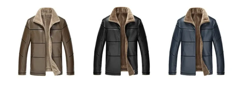 Зимняя куртка размера плюс 6XL, Мужская Толстая куртка из искусственной кожи с воротником с лацканами, повседневный свободный стиль, мужской пуховик на молнии