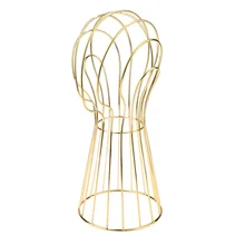 20 дюймов отдельно стоящий металлический манекен голова стенд шляпа стойка для автомобиля стенды для париков золотой