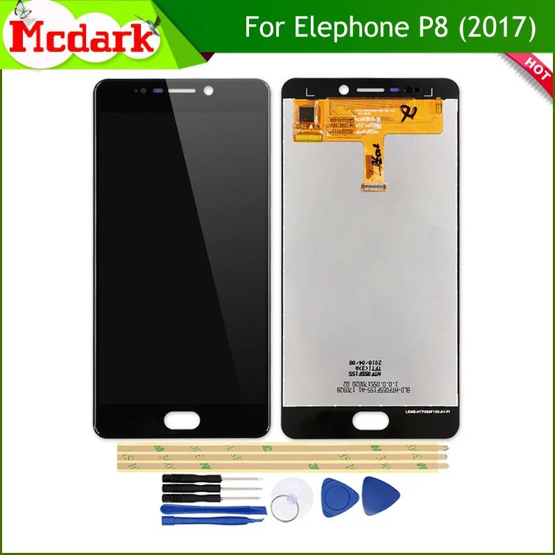 

Mcdark LCD Screen For Elephone 2017 5.5''Replacement Accessories LCD Display+Touch Screen for Elephone P8 (2017) Smartphone
