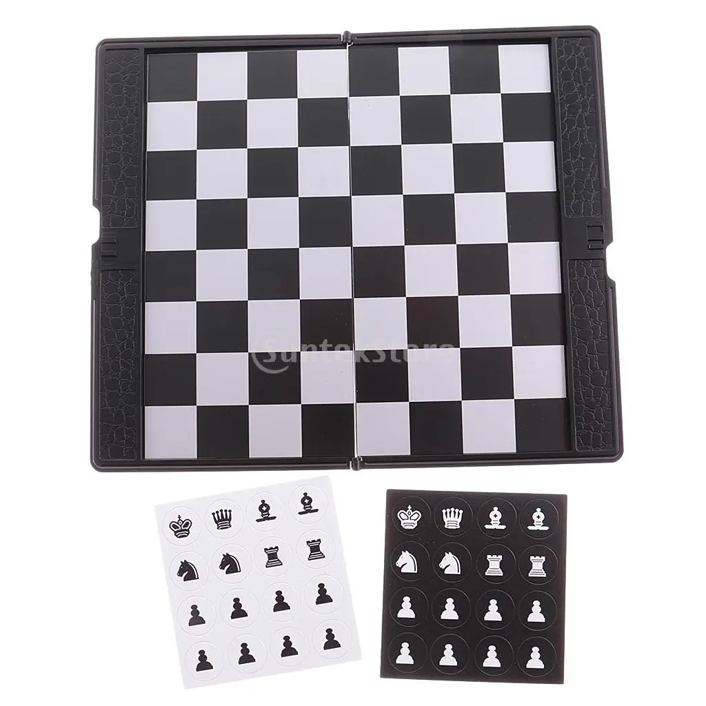 

MagiDeal Foldable MINI Magnetic Chess Portable Wallet Pocket Chess Board Games