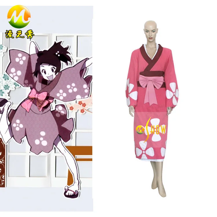 Samurai Champloo Fuu Anime Cosplay Costumes Pink Floral Printing Kimono Belt Adult Women Girl Halloween Dress Up Clothes Xxs 3xl Dress Up Girls Clothes Dressedress Gallery Aliexpress