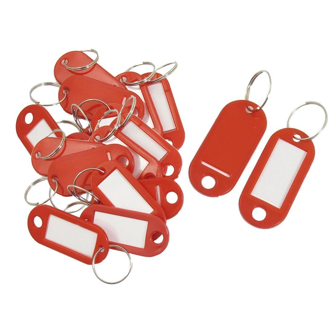 

20 Pcs Assorted Key ID Label Tags Split Ring Keyring Keychain-SCLL