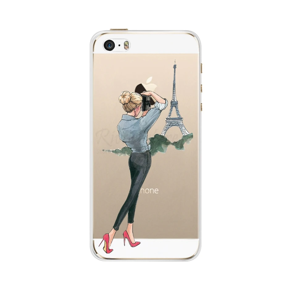 Чехол для телефона для iPhone 4, 4S, 5, SE, 5S, 5SE, Fundas, Coque, силиконовый чехол, мягкая задняя крышка для iPhone 4, 5 S, чехол, милый цветок, ультра тонкий - Цвет: Флуоресцентный желтый