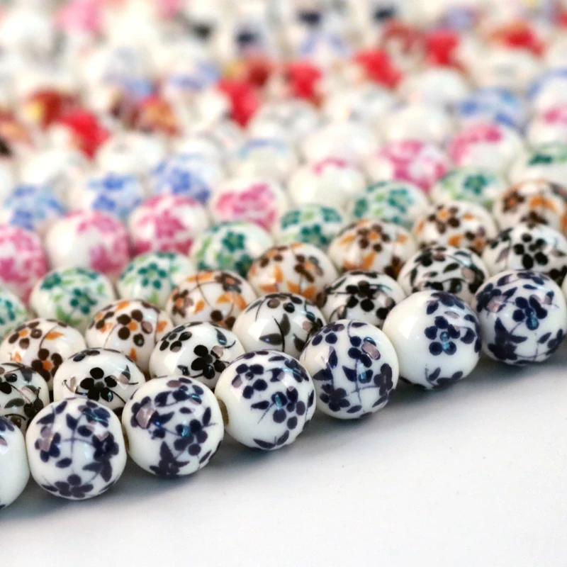 Buy Free Shipping Ceramic Beads 6mm 200pcs/lot Mix