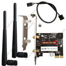Беспроводной-AC 3160 Band Dual 802.11ac 433M+ Bluetooth BT 4,0 PCI-E 1X 16X беспроводной настольный wifi WLAN карта для Intel 3160AC