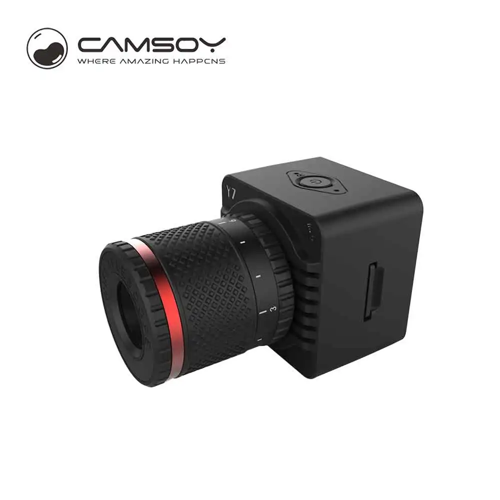 Camsoy новая мини-камера с цифровым объективом беспроводной Wifi P2P мобильный телефон телескоп 50X зум ручная фокусировка видеокамера камера - Цвет: black