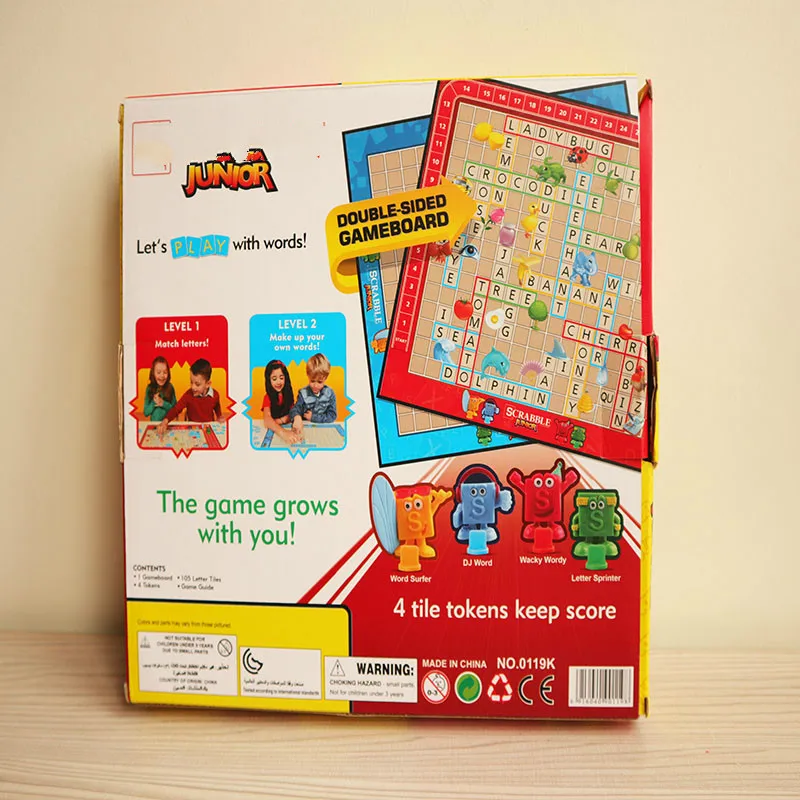Мультфильм Scrabble игры детские кроссворды детская доска орфография Настольная Игра Пазл слово обучающая помощь интеллектуальное развитие игрушка