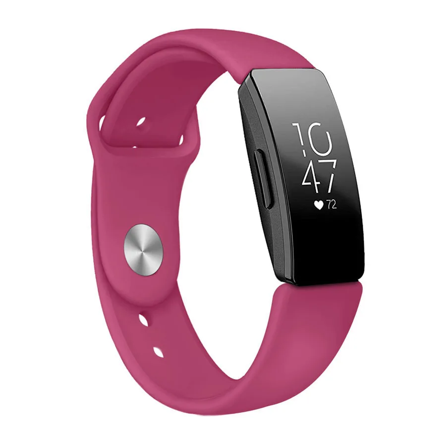red Для Fitbit Inspire/Inspire HR Смарт часы ремешок спортивный силиконовый Браслет для Fitbit Inspire сенсор пульса - Цвет: red