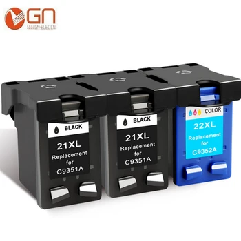 

GN 21XL 22XL Refilled Ink Cartridge replacement for HP 21 22 use for Deskjet 3915 1530 1320 1455 F2100 F2180 F4100 F4180