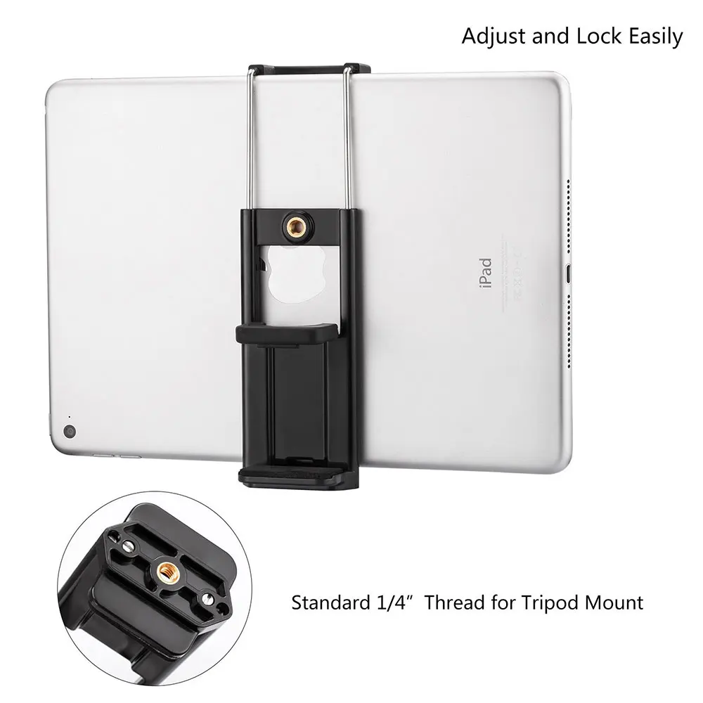 Portefeuille 2 in 1 Universal Tablet Mount Holder Tripod Adapter Phone Stand For iPad Pro 10.5 Air Mini iPhone 8 Plus 7 Monopod (4)