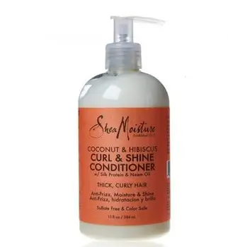 

Free Delivery Shea Moisture Coconut Hibiscus pregnant conditioner improves dry hair and hair care / 384ml