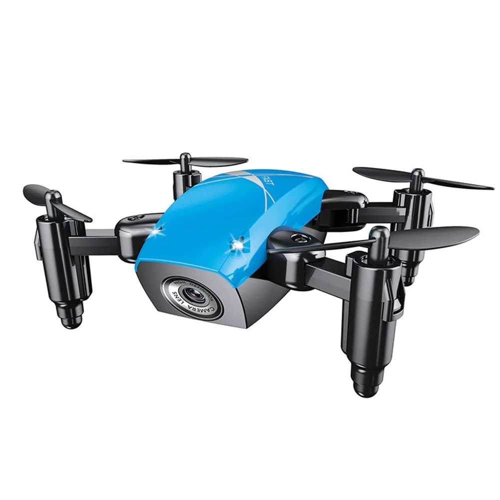 Quadcopter Дрон мини беспилотный Дрон дистанционное управление складной дроны HD камера Открытый игрушка BM88 - Цвет: blue No camera