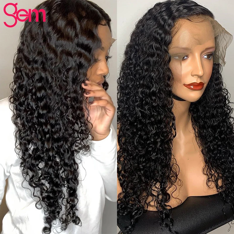 Buy Water Wave Wig Lace Front Human Hair Wigs pre