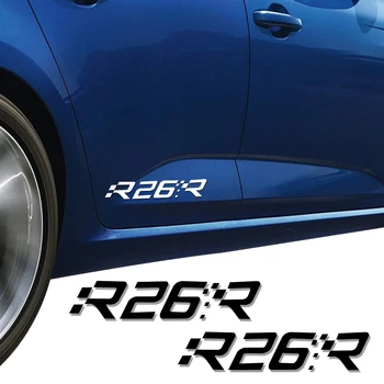 

Reflective Car Styling Door Side Megane R26R Logo Graphic Decal Car Sticker For Renault Clio Twingo Fluence Logan Accessories