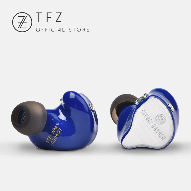 The Fragant Zither TFZ SECRET GARDEN In Ear Наушники Hi-Fi монитор IEM спортивные наушники 2Pin гарнитура тяжелый бас сценический DJ наушник - Цвет: Blue