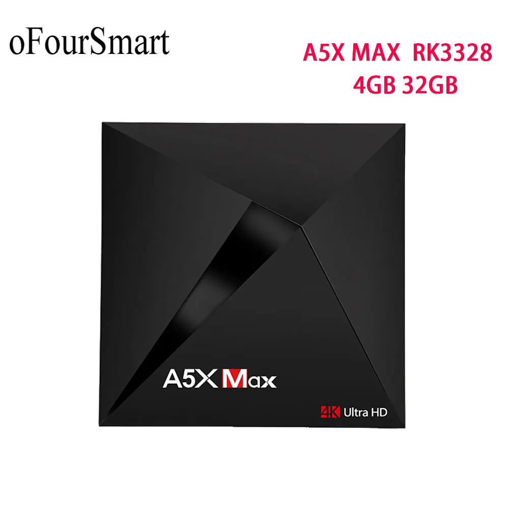 

Best A5X Max Android 7.1 TV Box RK3328 4GB/32GB 2.4G WiFi 100M Optional BT4.0 A5X Max PK T95Z Plus TV Box 3GB/32GB Media Player