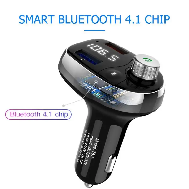 T62 Bluetooth FM передатчик модулятор беспроводной Handsfree автомобильный комплект MP3-плеер QC3.0 USB зарядное устройство