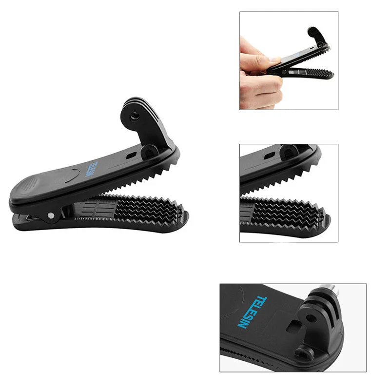 Backpack Clip Clamp Mount 360 Degree Rotary Hat Belt Clip For GoPro Hero 6 5 4 3 2 Xiaomi Yi 1 4K SJCAM Action Camera Accessories (8)