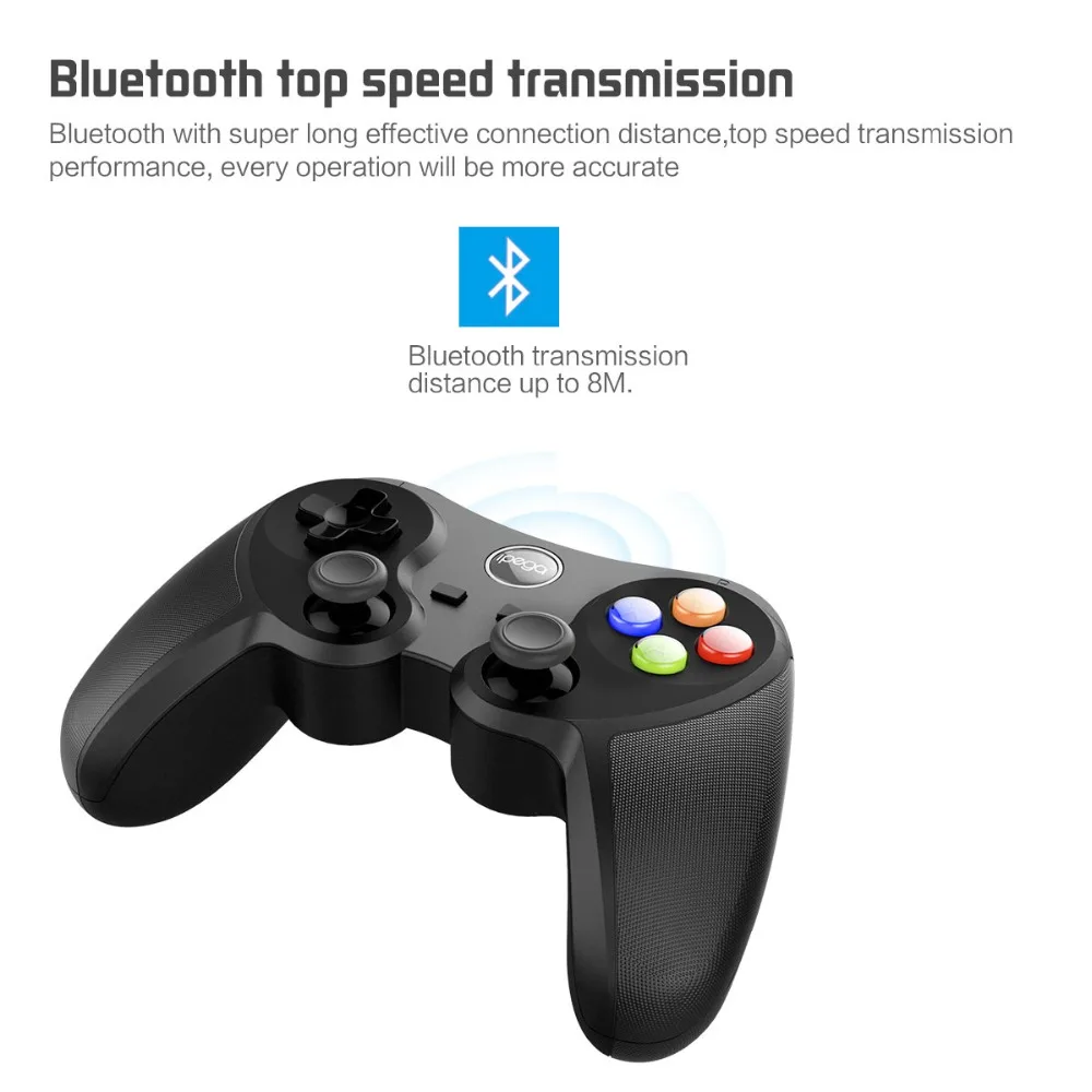 Wholesale Hot Sale ELFMIC Bluetooth Game-Pad Joystick Wireless Controller Remote Control Shutter Gamepad PC Computer Laptop