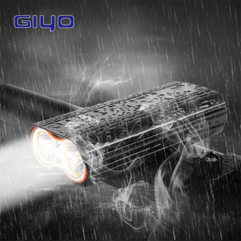 GIYO 4400 мАч велосипедные фары передние светильник Водонепроницаемый 2400 люмен T6