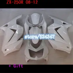 Nn-Venta al por mayor-todo carenado blanco para KAWASAKI Ninja 250 ZX250R ZX 250R 2008 2009 2010 2011 08 09 10 11