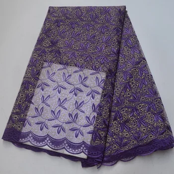 

Free shipping African French net lace fabric with beautiful embroidery latest tulle lace fabric for party dress 5yards/lot PL15