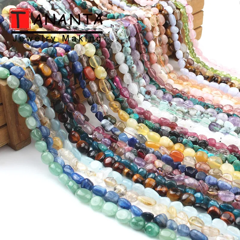 

4-7mm Irregular Freeform Chip Agates Moonstone Quartz Rutilated Natural Stone Bead For Jewelry Making DIY Necklace Bracelet 15''