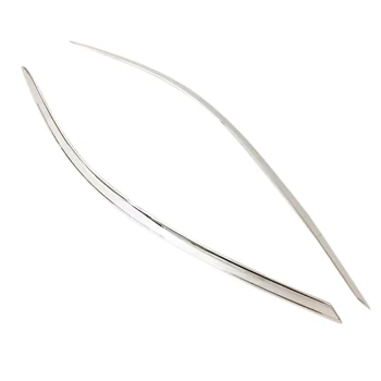 

for Volkswagen Passat B8 4-door Sedan 2017-2018/ 5-door Wagon B8 2017-2018 Stainless Steel Front Headlight Eyelind Trim 2pcs