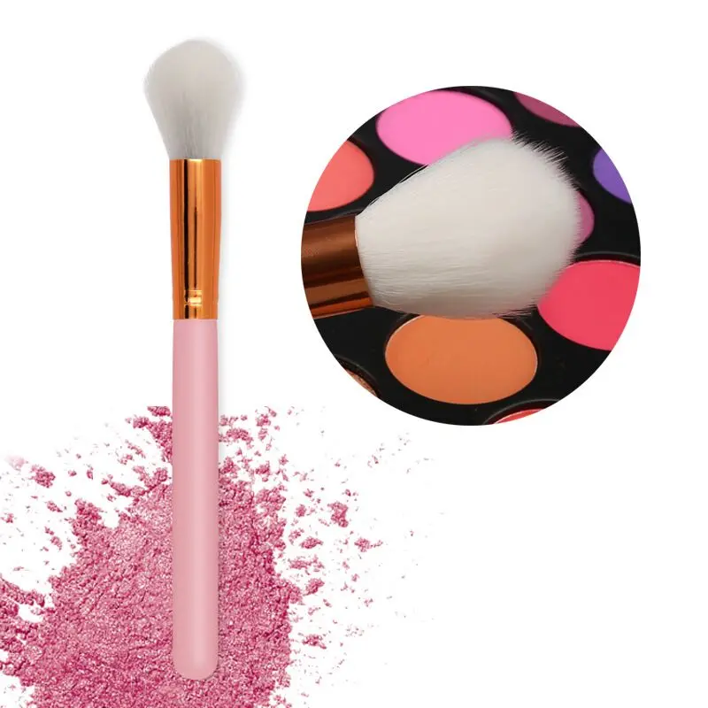 

1 Pcs Makeup Brushes Rose Gold Handle blending Powder Blush Contour Brushes Foundation Concealer shape Highlight makeup brushes