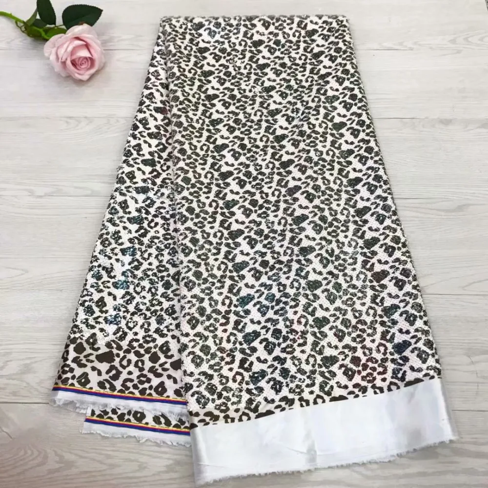 

African fashion sequined gauze fabric embroidery, French lace gauze fabric fashion women's first choice