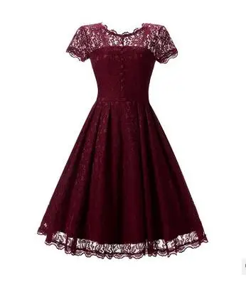 2019 New Spring Elegant Women Dress Female O Neck Short Sleeve Lace Party Ladies Fashion Black Sexy Dresses vestido | Женская одежда