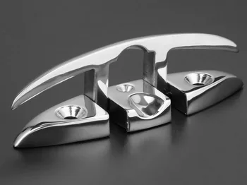 

Stainless Steel 6'' Base Hardware Folding Flip Up Stud Mount Marine Cleat Boat