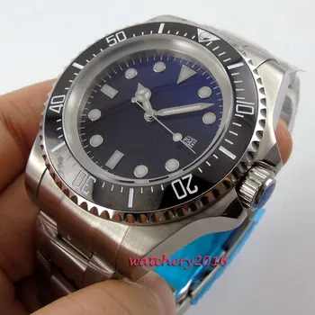 

2019 Newest Hot top brand Luxury 44mm Bliger black dial SS Case Luminous Hands date Automatic Mechanical Men's Wristwatches