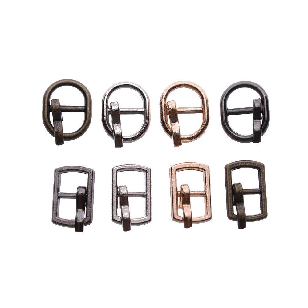 

6pcs Newest Doll Clothing Shoes Accessories Mini Doll Bags Buckles Ultra-small Tri-glide Belt Buckle Diy Doll Buttons 4.5/5.5mm